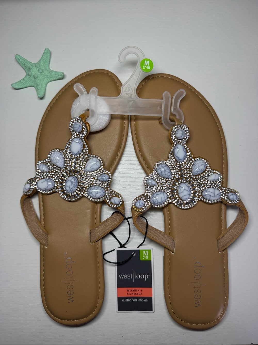 BRAND NEW Westloop Sandals, Size 7/8